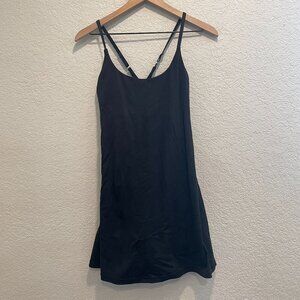 Black Athletic Dress with Shorts and Pockets Size Small